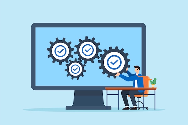 Software management illustration