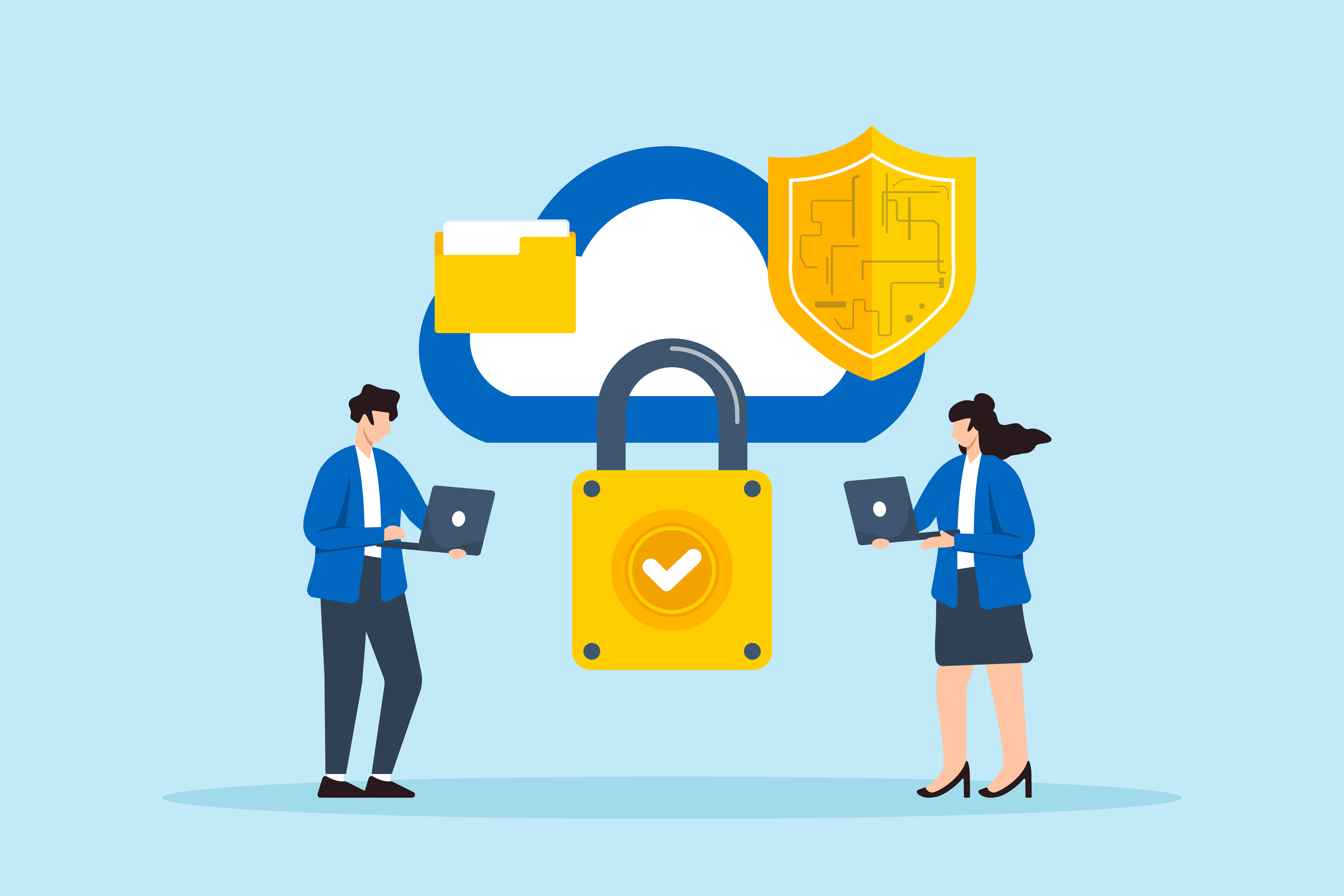 Password management illustration